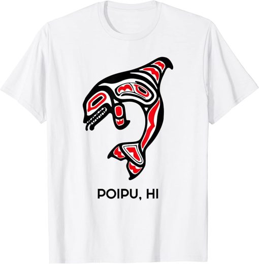 Poipu HI Native Aboriginal Orca Killer Whales T-Shirt