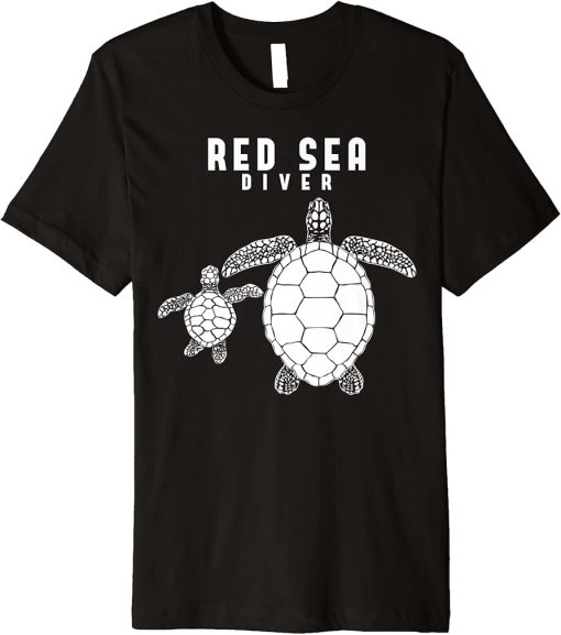 Diving Sea Turtle Egypt Red Sea Diver Premium T-Shirt