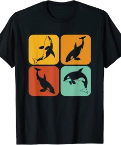 Retro Orcas I Aesthetic Orcas I Orca Whale I Orca T-Shirt