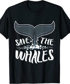 Save the whales orca killer whale art design T-Shirt