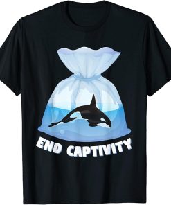 Orca Killer Whale Sea Ocean Orca Lover End Captivity T-Shirt