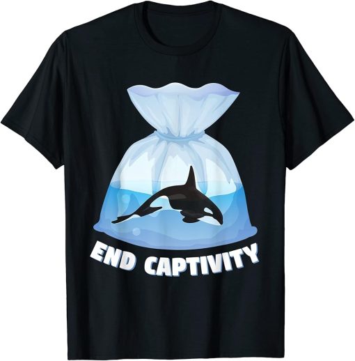 Orca Killer Whale Sea Ocean Orca Lover End Captivity T-Shirt