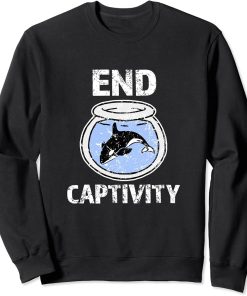 End Captivity Shirt - Free the Orca Whales T-Shirt apparel Sweatshirt